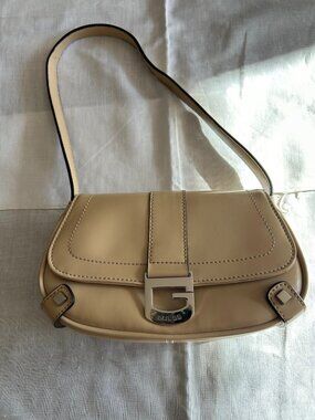 GUESS Mini Style Purse Beige 9x5
